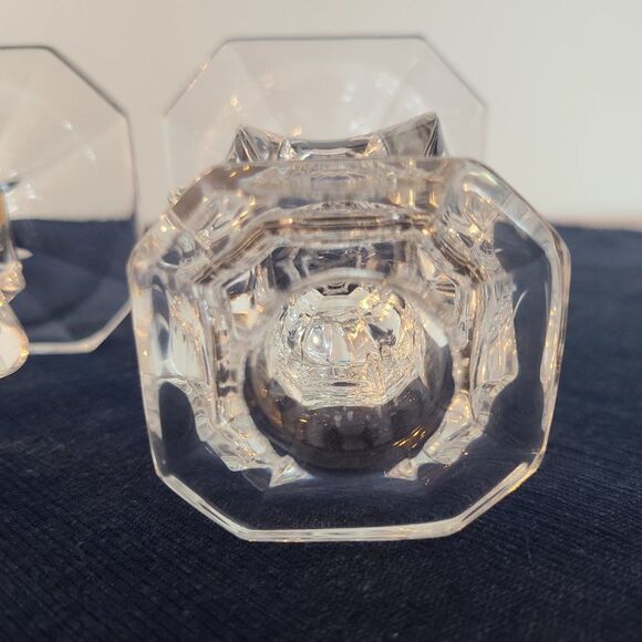Vintage Gorham Set Full Lead Crystal Candle Stick Holders Made in West Germany - Picture 10 of 15